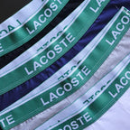 CUECA BOX MASCULINA LACOSTE - CÓS VERDE - CORES VARIADAS - PAGUE 3, LEVE 5