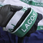 CUECA BOX MASCULINA LACOSTE - CÓS VERDE - CORES VARIADAS - PAGUE 3, LEVE 5