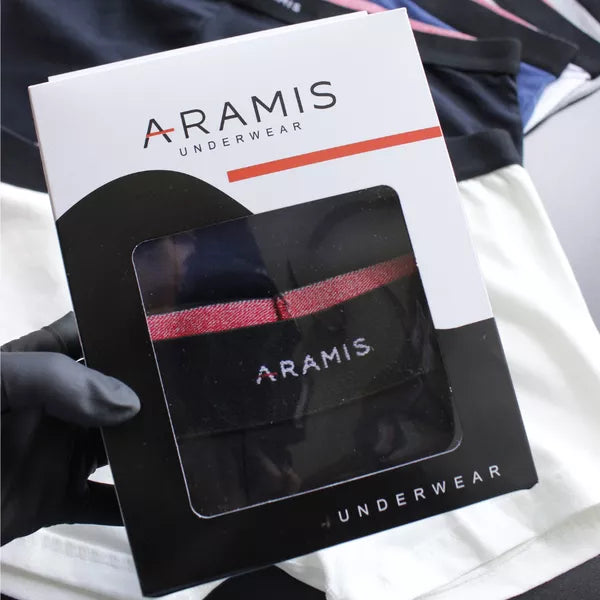 CUECA BOX MASCULINA ARAMIS - COMPRE 1, LEVE 3 - CORES VARIADAS
