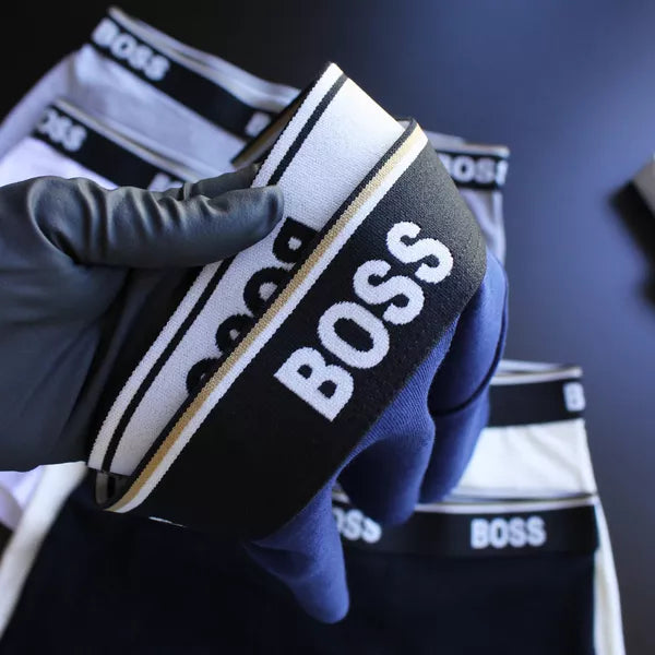 CUECA BOX MASCULINA BOSS - CÓS AZUL E CORES VARIADAS - PAGUE 3, LEVE 5
