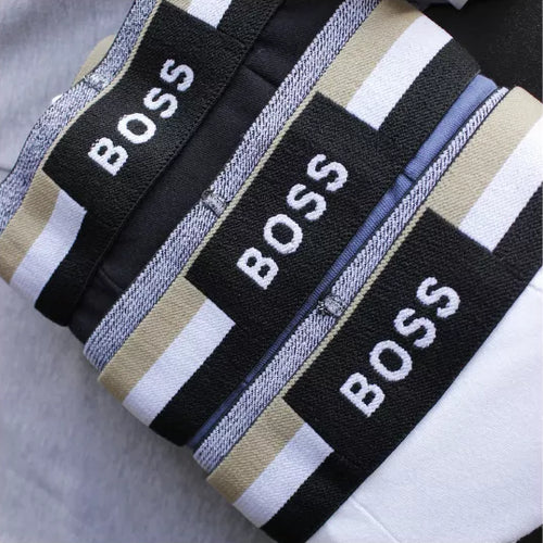 CUECA BOX MASCULINA BOSS - COMPRE 1, LEVE 3 - CORES VARIADAS