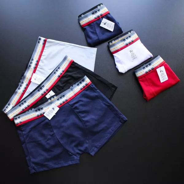 CUECA BOX MASCULINA BURBERRY - CORES VARIADAS - PAGUE 3, LEVE 6