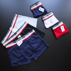 CUECA BOX MASCULINA BURBERRY - CORES VARIADAS - PAGUE 3, LEVE 6