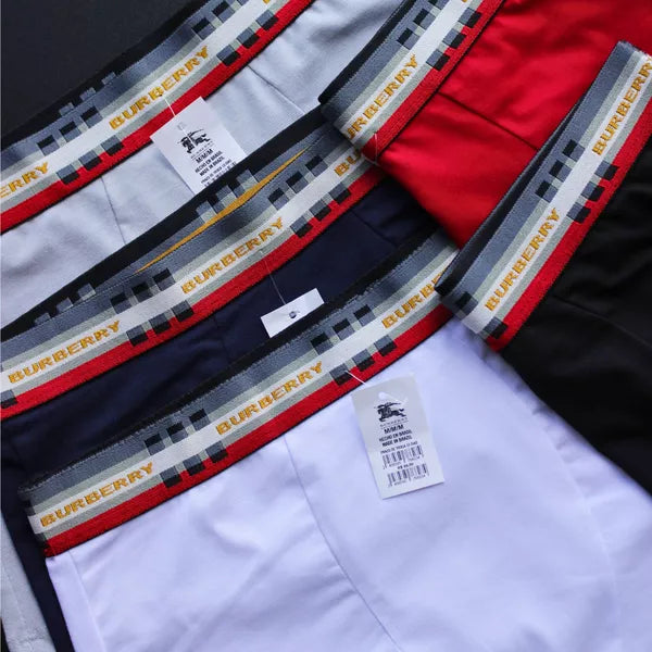 CUECA BOX MASCULINA BURBERRY - CORES VARIADAS - PAGUE 3, LEVE 6