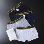 CUECA BOX MASCULINA CALVIN KLEIN - CORES VARIADAS - CÓS DOURADO - PAGUE 3, LEVE 6
