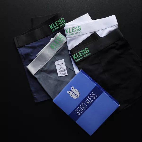 CUECA BOX MASCULINA GEORG KLESS - COMPRE 1, LEVE 3 - CORES VARIADAS - ESCR. VERDE