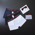 CUECA BOX MASCULINA H.BOSS - COMPRE 1, LEVE 3 - CORES VARIADAS - ESCR. VERMELHA