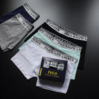 CUECA BOX MASCULINA RALPH LAUREN - COMPRE 1, LEVE 3 - CORES VARIADAS - CÓS BRANCO
