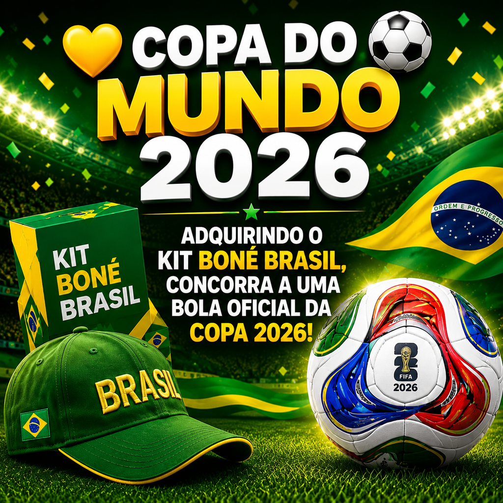 Boné Brasil Premium Unissex - Compre 1 Leve 2