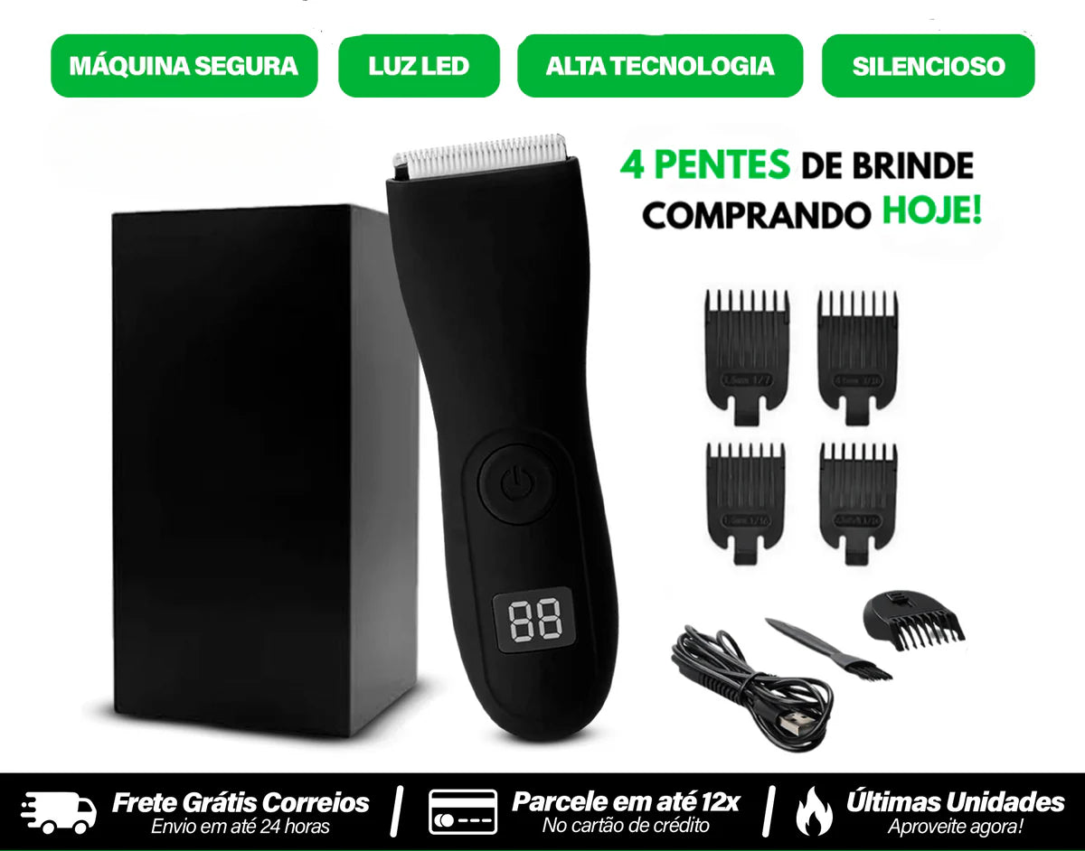 Manchine Plus™ – A Máquina que Cuida do Seu Saco (Sem Cortes, Sem Medo)