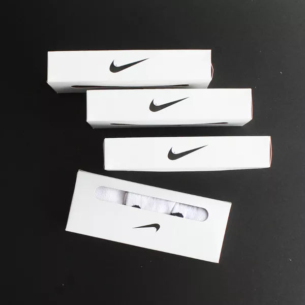 MEIA CANO ALTO NIKE - 3 PARES - CORES VARIADAS