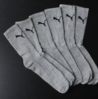 MEIA CANO ALTO PUMA - 3 PARES - CORES VARIADAS