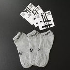 MEIA SOQUETE ADIDAS - 3 PARES - CORES VARIADAS